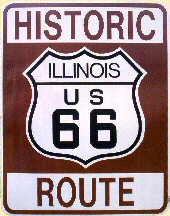 Historic Route 66 sign