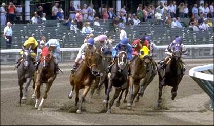 A group of jockeys hard at work