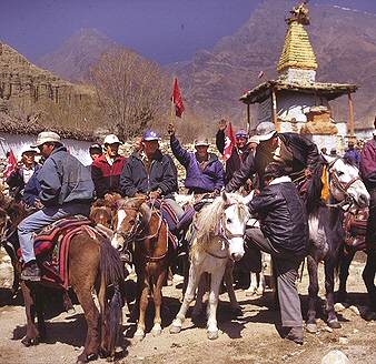 Maoist riders on Mustang ponies