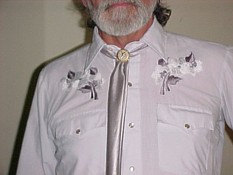 The tie with a clip