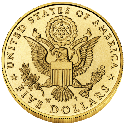 Half eagle gold coin
