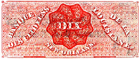 Dixie 10 dollar bill