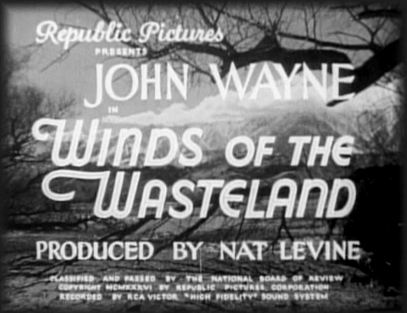 Republic oater opening title Republic oater opening title