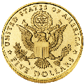 Half eagle gold coin