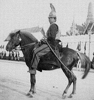 Siamese cavalryman with long sword