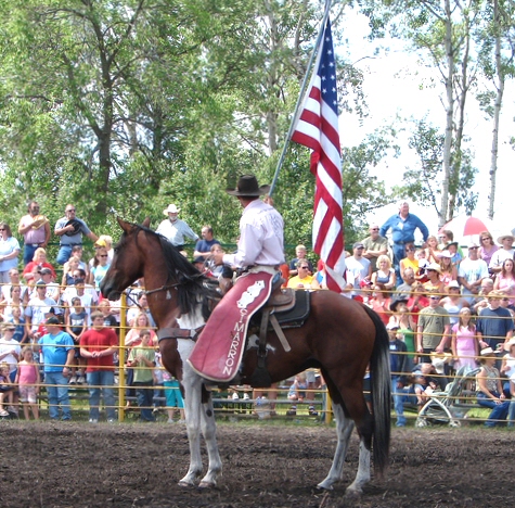 Presentation of the American flag