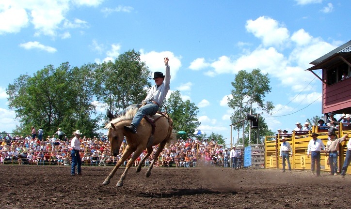 Bronc riding